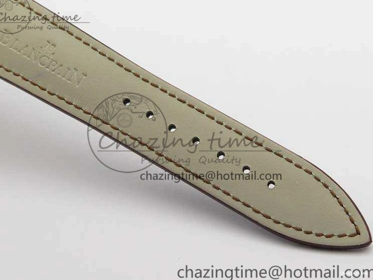 0416 FreshLook Villeret 6654 SS Complicated Function OMF 1:1 Best Edition White Dial On Brown Leather Strap A 8119